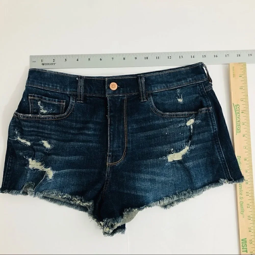 Set of TWO Size 7 Distressed Jean Shorts!!